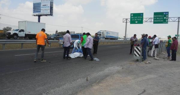 Chofer de camión arrolla y mata a una persona en la carretera a México