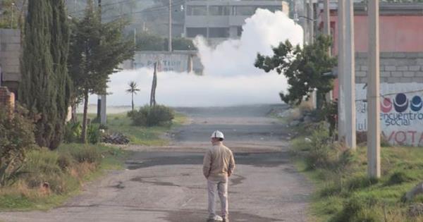 Reportan Fuga De Gas Por Toma Clandestina En Amozoc Puebla