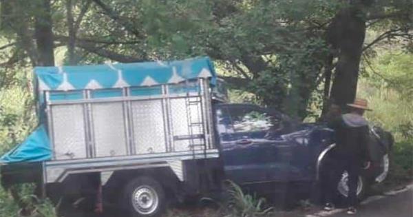 Camioneta se sale del camino y choca contra un árbol sobre la Valles