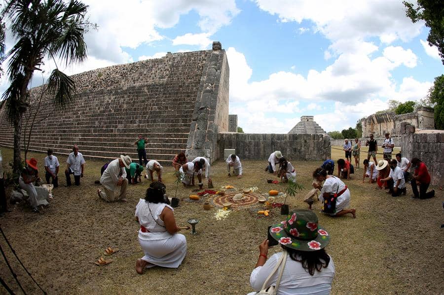 Agradecen A La Madre Tierra Con Ceremonia Ancestral En Ruinas De