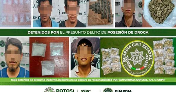 Capturan A Seis Sujetos Con Droga En Operativos