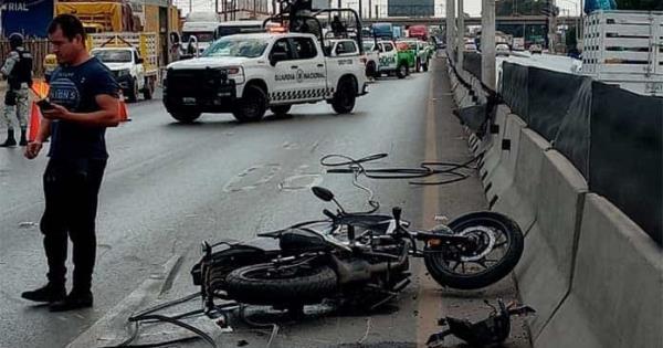 Motociclista lesionado en accidente en el Periférico