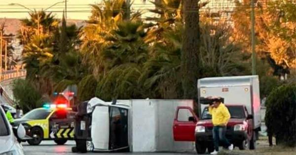 Choque Volcadura En La Av M Xico Tripulantes Ilesos