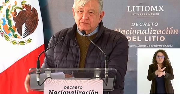 AMLO Firma Decreto Para Nacionalizar El Litio