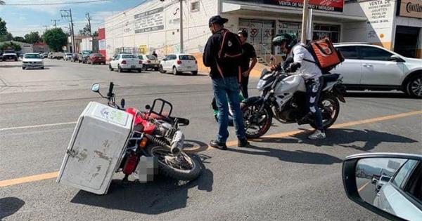 Motociclista Resulta Golpeado En Accidente Vial