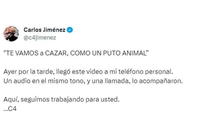 Qui N Es Carlos Jim Nez Periodista Amenazado De Muerte