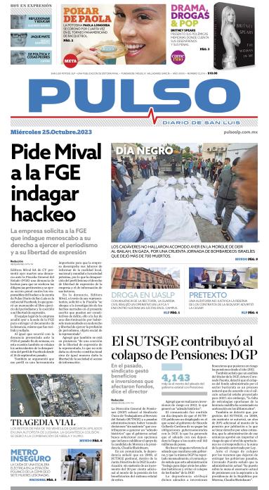 Edicion Impresa Portada de Hoy