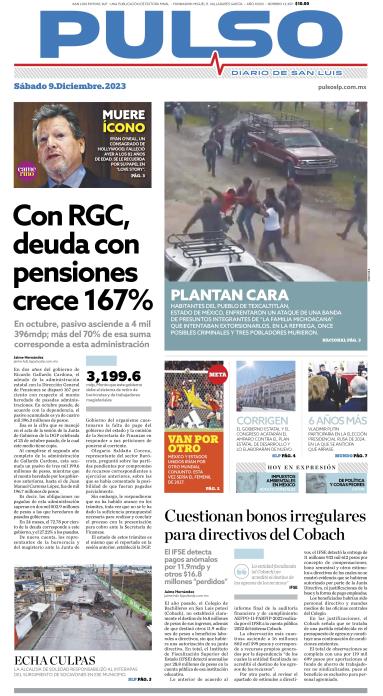 Edicion Impresa Portada de Hoy
