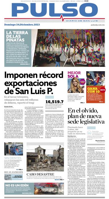 Edicion Impresa Portada de Hoy
