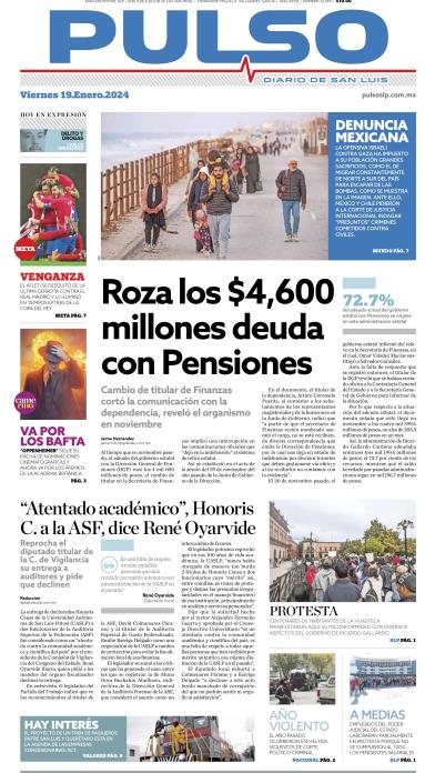 Edicion Impresa Portada de Hoy