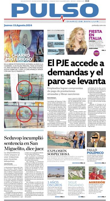 Edicion Impresa Portada de Hoy