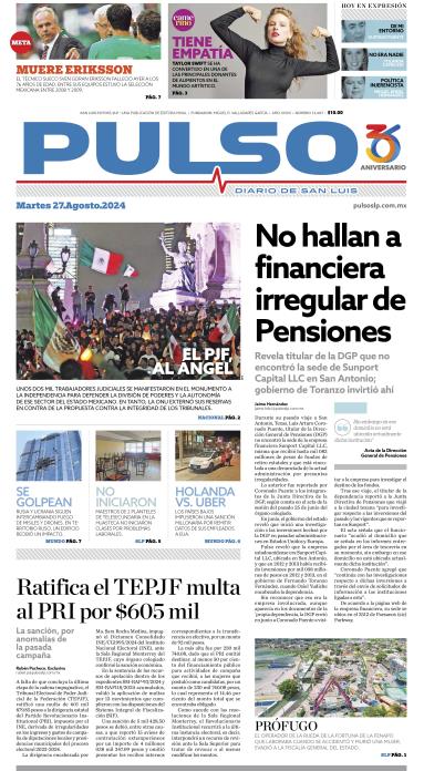 Edicion Impresa Portada de Hoy