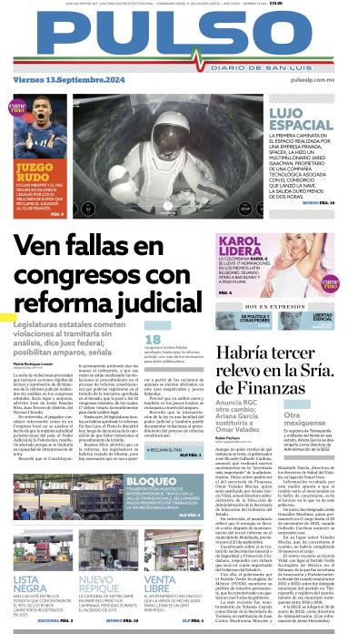 Edicion Impresa Portada de Hoy