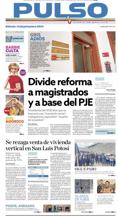 Edicion Impresa Portada de Hoy