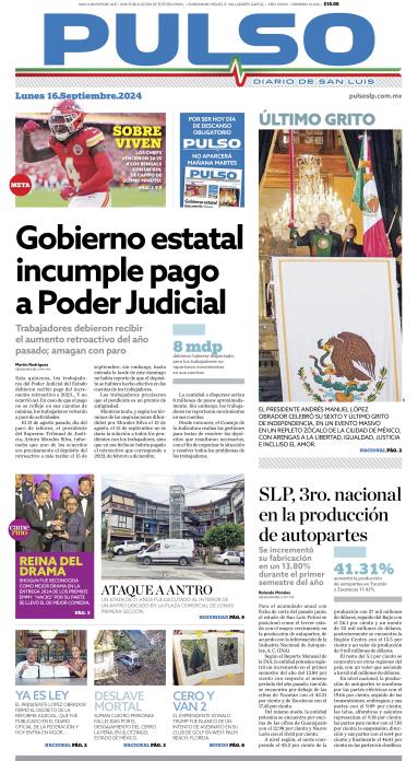 Edicion Impresa Portada de Hoy