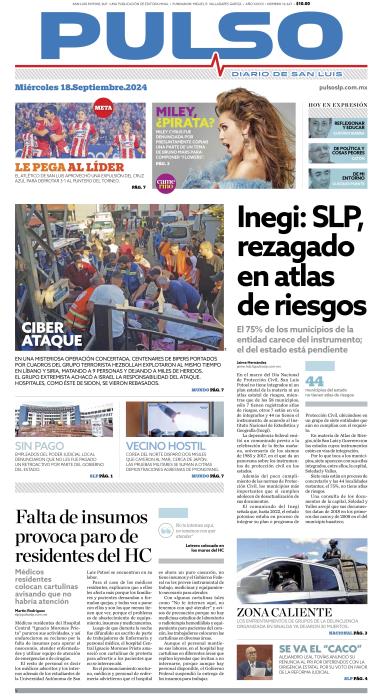 Edicion Impresa Portada de Hoy