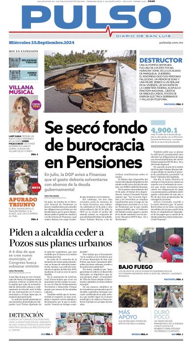 Edicion Impresa Portada de Hoy