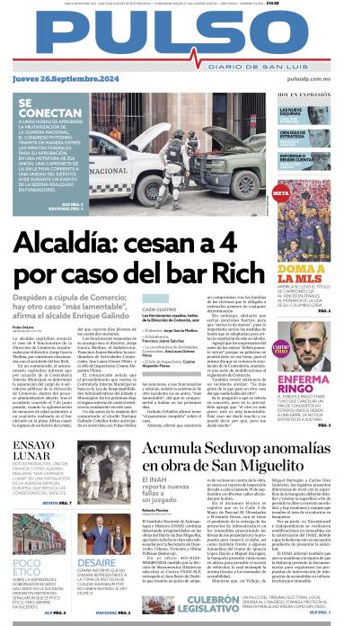 Edicion Impresa Portada de Hoy