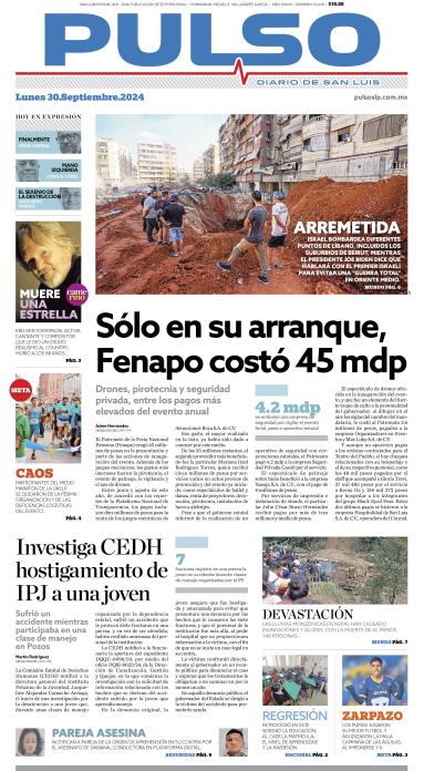 Edicion Impresa Portada de Hoy