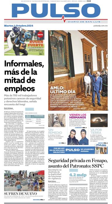 Edicion Impresa Portada de Hoy