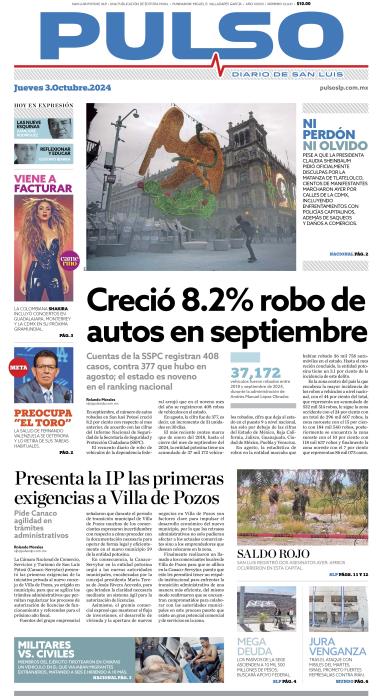 Edicion Impresa Portada de Hoy