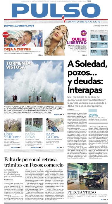 Edicion Impresa Portada de Hoy