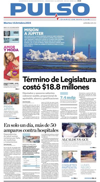 Edicion Impresa Portada de Hoy