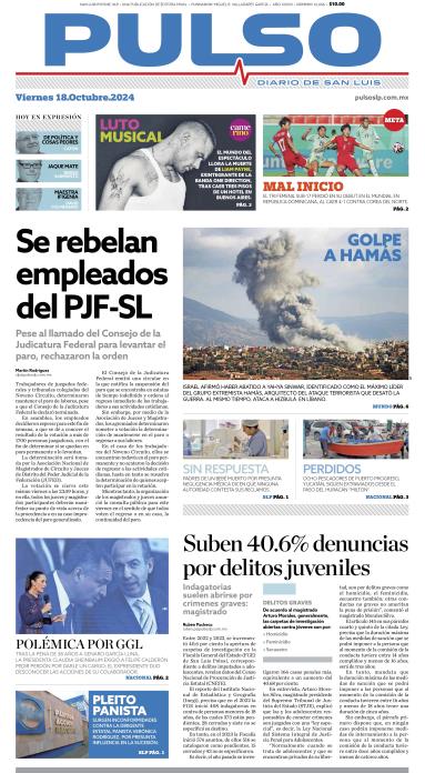 Edicion Impresa Portada de Hoy