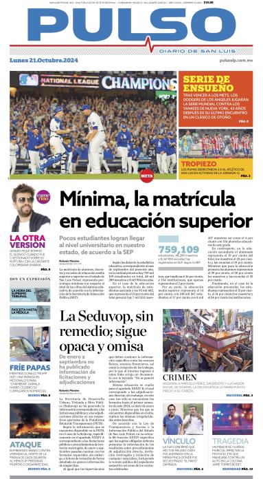 Edicion Impresa Portada de Hoy