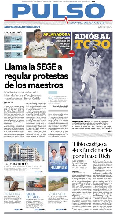 Edicion Impresa Portada de Hoy