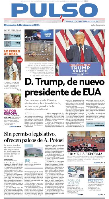 Edicion Impresa Portada de Hoy