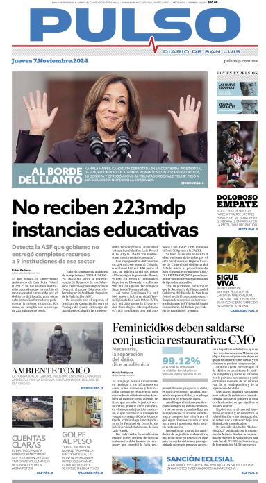 Edicion Impresa Portada de Hoy