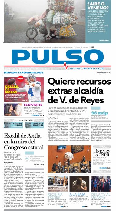 Edicion Impresa Portada de Hoy