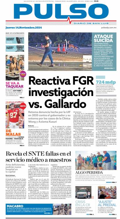 Edicion Impresa Portada de Hoy