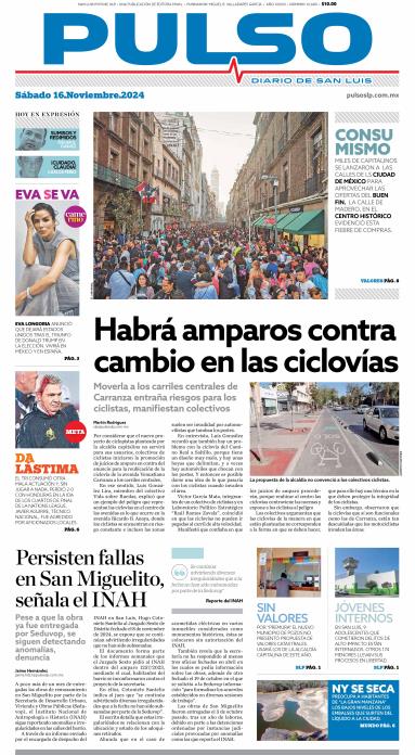 Edicion Impresa Portada de Hoy