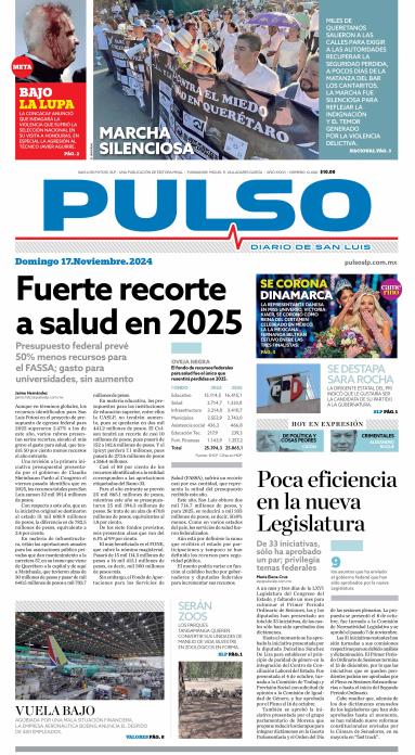 Edicion Impresa Portada de Hoy