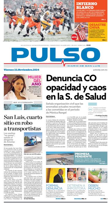 Edicion Impresa Portada de Hoy