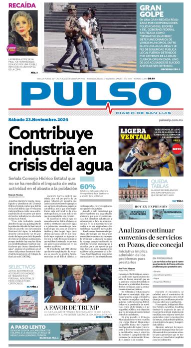 Edicion Impresa Portada de Hoy