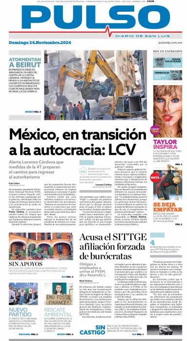 Edicion Impresa Portada de Hoy