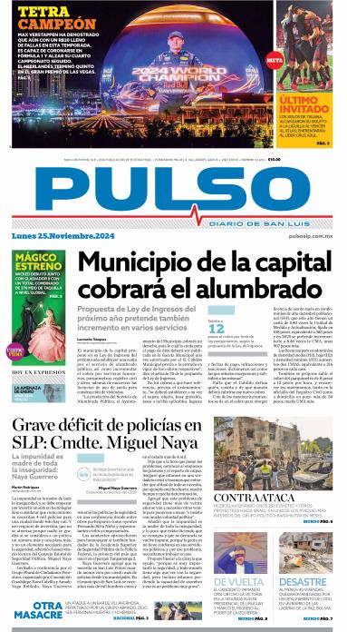 Edicion Impresa Portada de Hoy