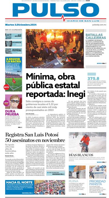 Edicion Impresa Portada de Hoy