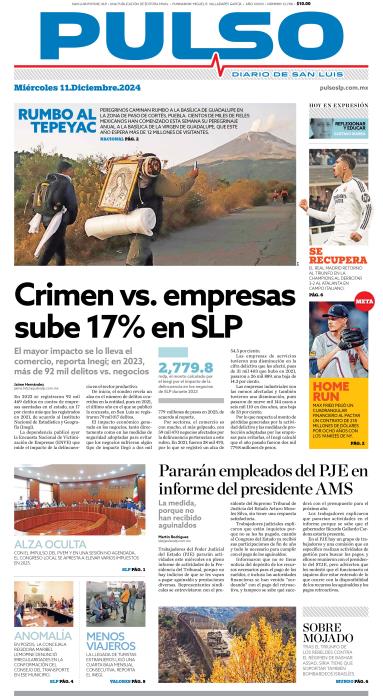 Edicion Impresa Portada de Hoy