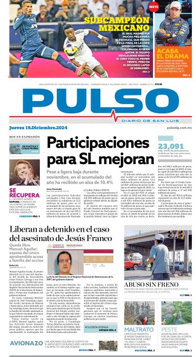 Edicion Impresa Portada de Hoy