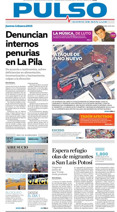 Edicion Impresa Portada de Hoy