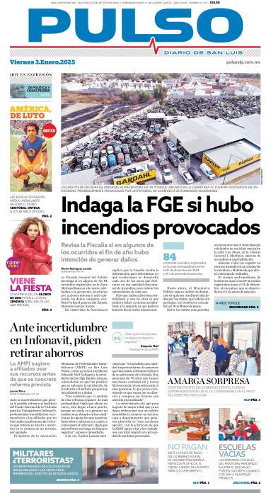 Edicion Impresa Portada de Hoy