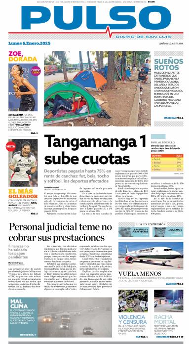 Edicion Impresa Portada de Hoy