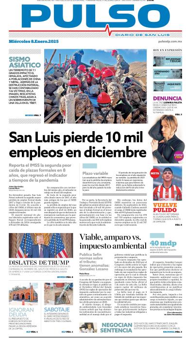 Edicion Impresa Portada de Hoy