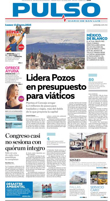 Edicion Impresa Portada de Hoy