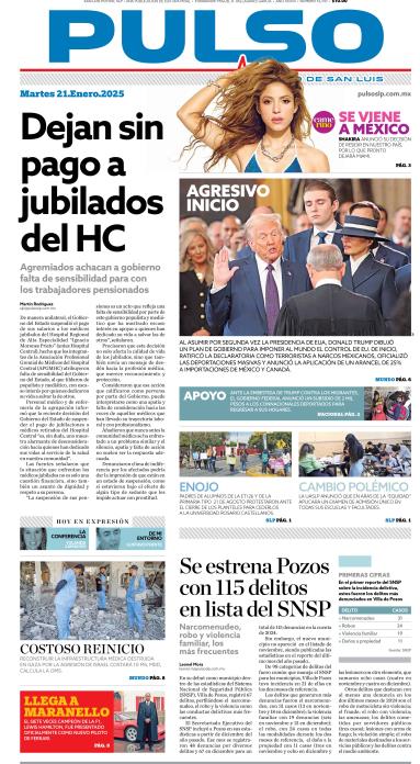 Edicion Impresa Portada de Hoy