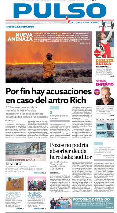 Edicion Impresa Portada de Hoy